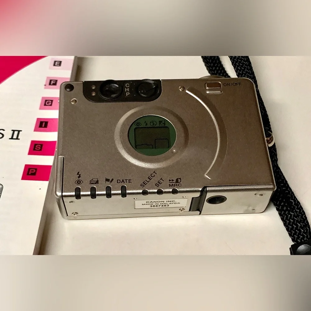 1999 Vintage Canon ELPH 2 APS Film Point and Shoot Camera